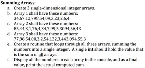 Image result for Sum of Numbers Using Arrays