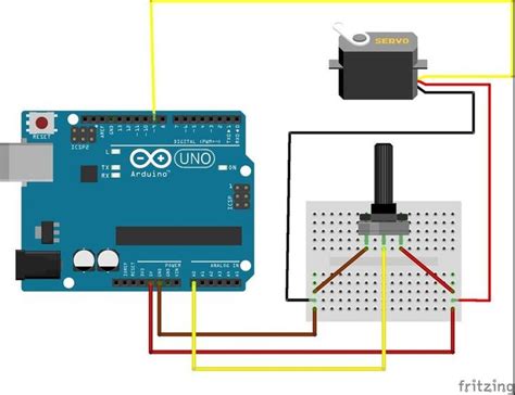 Potentiometer Servo Motor Interface with Arduino に対する画像結果