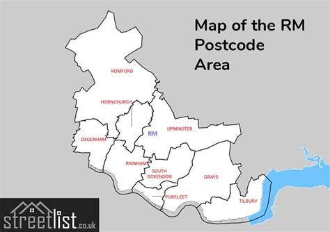 Image result for RM Postcode Area