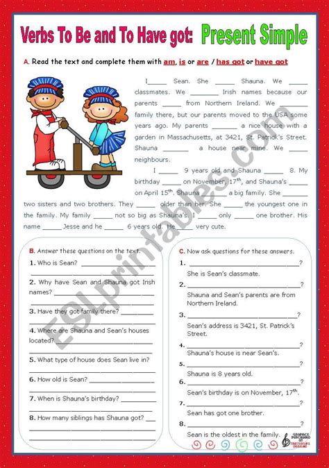 Toradh íomhá ar Present Simple Negative Interogative Affirmative Exercises