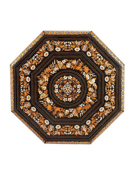 Toradh íomhá ar Marquetry Table Octagonal