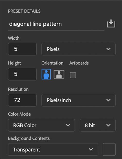 Toradh íomhá ar Diagonal Pattern Photoshop