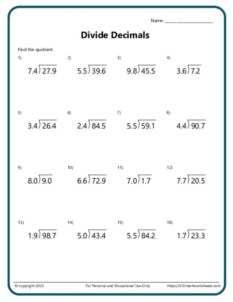 Image result for Divide Decimals