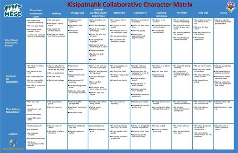 Image result for Character Matrix Examples