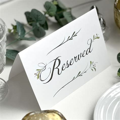 Image result for Table Reserved Rustic Table Sign