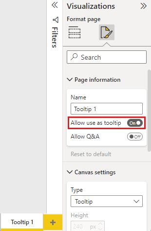 Afbeeldingsresultaten voor Conditional Tooltip Power BI