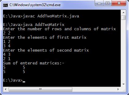 Image result for Add Two Matrix in Java