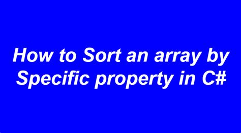 Array.Sort C# に対する画像結果