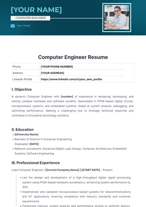 Image result for Computer Engineering CV Layout
