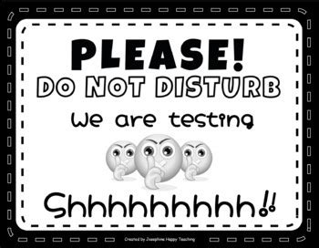 Toradh íomhá ar Shh Testing Sign