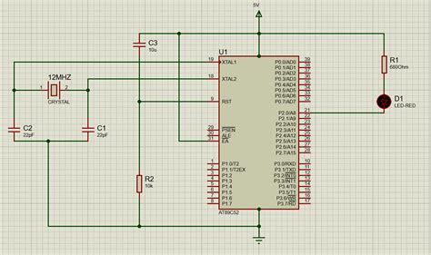 Assembly Code and Microcontroller Schematic for LED に対する画像結果