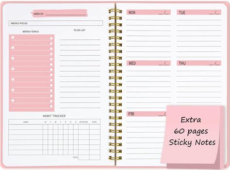 Image result for Weekly Goals Notepad
