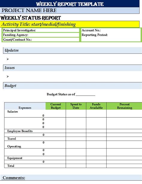 Image result for Weekly Report Log