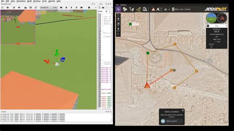 Using GPS in Webots Python Example に対する画像結果
