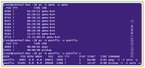 תוצאת תמונה עבור Linux Process Listing