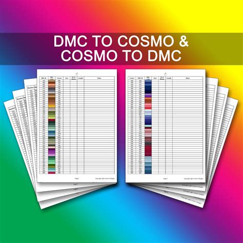 Cosmo Embroidery Thread Color Chart に対する画像結果