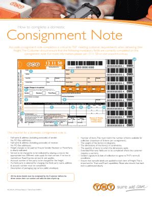 Toradh íomhá ar Consignment Note Markne