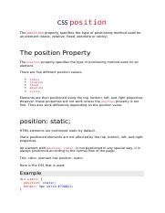 Image result for CSS Position Practice Assignment