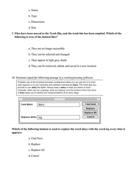Image result for Basic Computer Literacy Test Examples