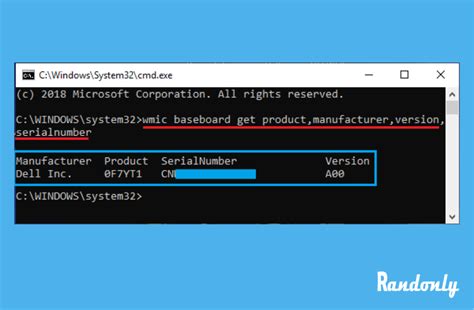 Toradh íomhá ar Cmd Specs Command