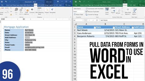 Exporting Data From Word to Excel に対する画像結果