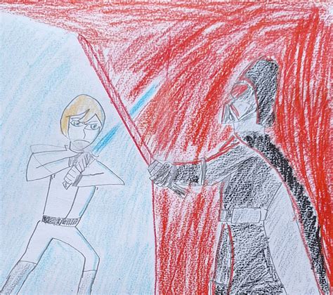 Image result for Luke vs Vader Blue