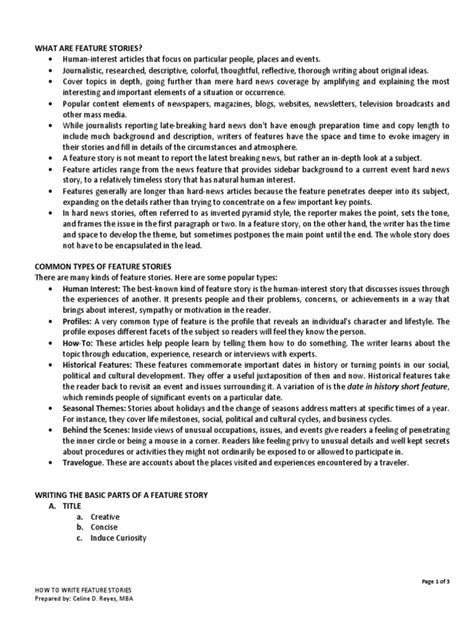 Feature Writing Examples に対する画像結果