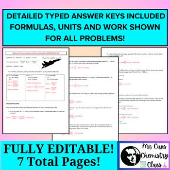 Image result for Speed Distance and Time Worksheet Physical Science