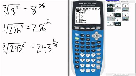 Fractional Exponents Calculator 3 TI 84 Calculator Fractional Exponents ...