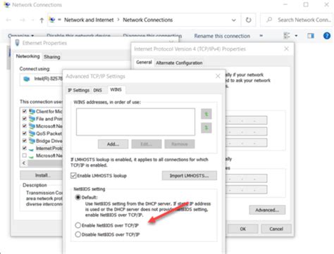Toradh íomhá ar TCP IP Settings
