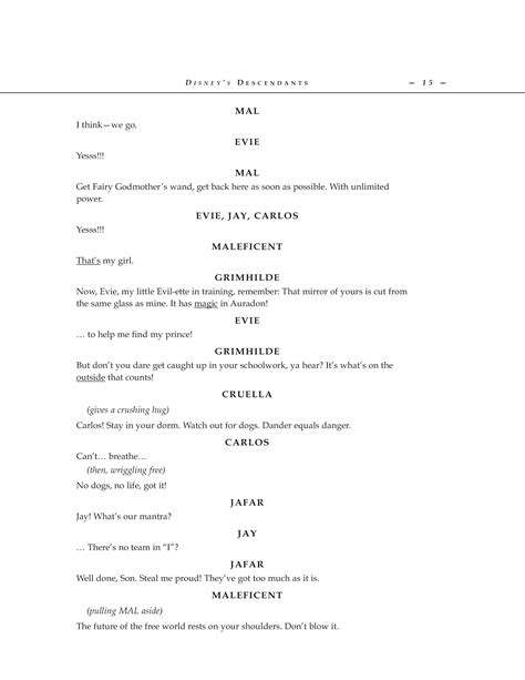 Image result for Disney Channel Script