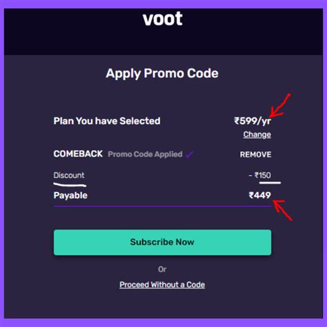 Image result for Promo Code for Voot Subscription