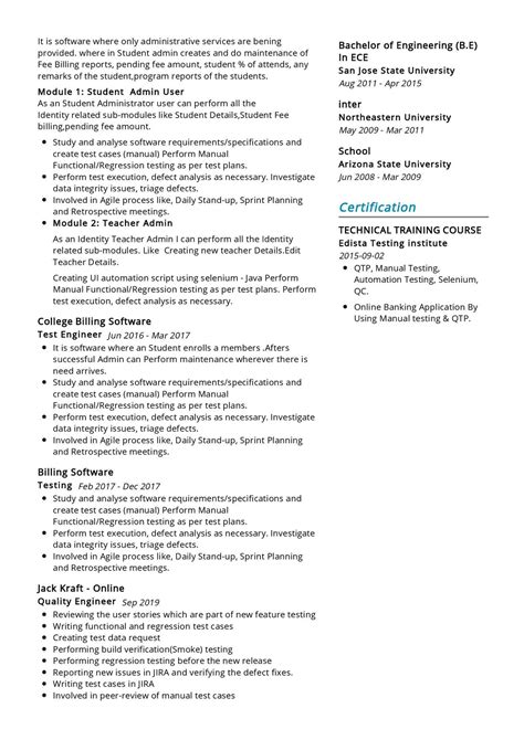Software Testing Resume Sample に対する画像結果