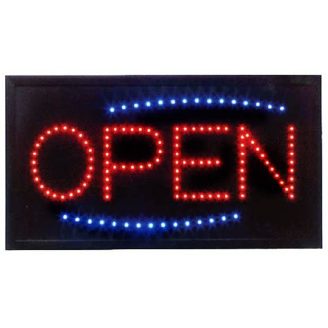 LED White Bulb Open Sign に対する画像結果