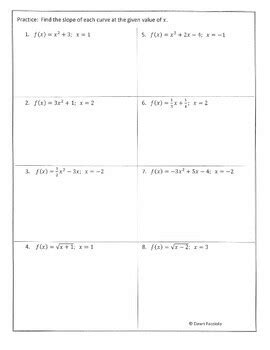 Finding Difference Quotient From Graphs Worksheet に対する画像結果