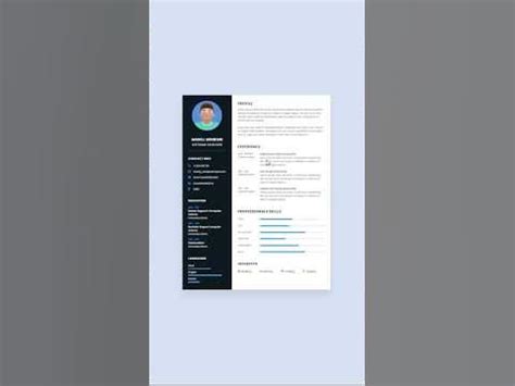 Image result for Avanced Resume Using CSS
