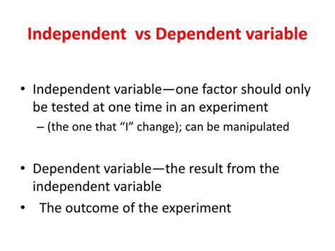 Image result for Independent versus Dependent Variable