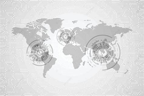 Image result for Free Vector World Map Tech Outline Transparent Background