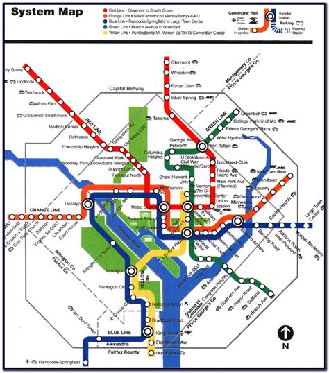 Washington Metro System Map に対する画像結果