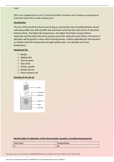 Image result for BTEC Applied Science Unit 3 T-Test