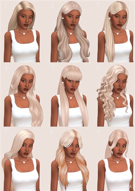 Image result for Custom Content Cute Hair Pinterest Sims 4