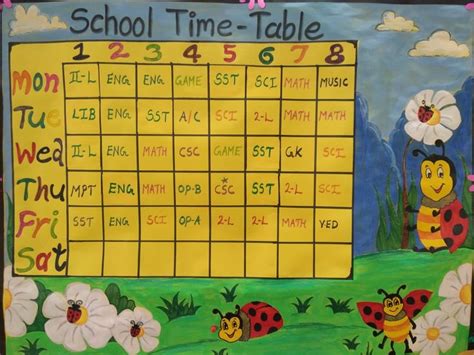 Image result for Pictures for Class Time Table