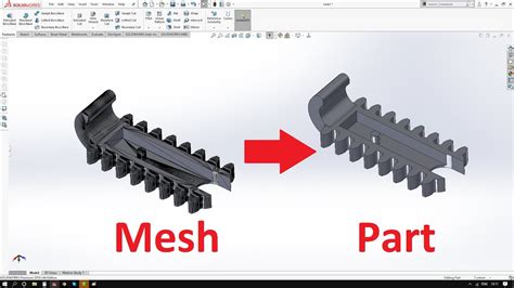 Image result for SolidWorks STL to Part