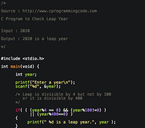 Image result for HackerRank Leap Year Program