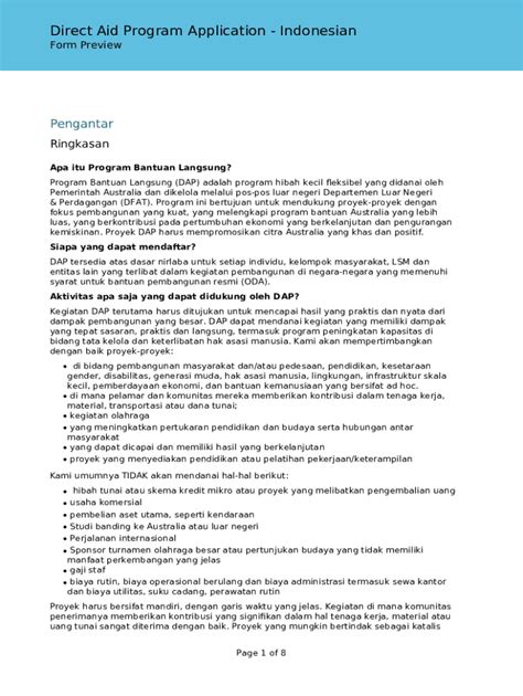 Toradh íomhá ar Direct Aid Program Application Form