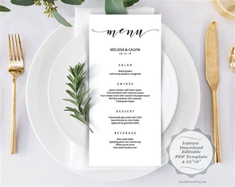 Image result for Sample Rehearsal Dinner Menu