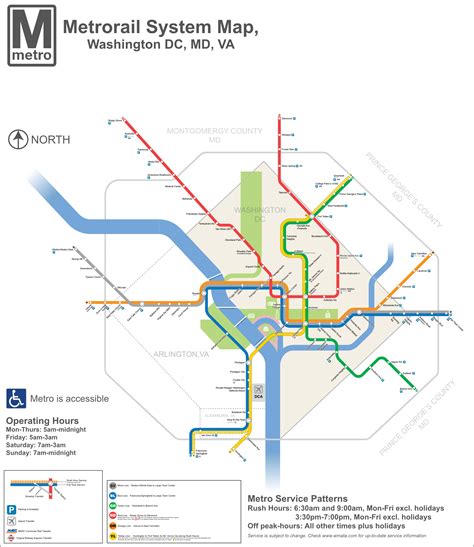 Washington Metro System Map に対する画像結果