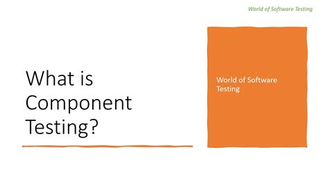 Toradh íomhá ar Component. It Testing