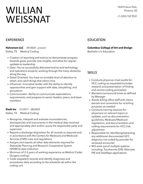 Image result for How to Create Medical Coding Resume Format
