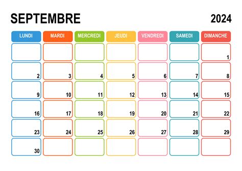 Calendrier. Septembre 2024 എന്നതിനുള്ള ഇമേജ് ഫലം